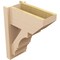 Ekena Millwork 8-in W x 16-in D x 20-in H Balboa Slat Rough Cedar Woodgrain TimberThane Outlooker, Primed Tan OUTUR080X16X20BOA24RCPR - alternate 5